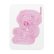 Simply Mazes "Hey" Maze Magnet