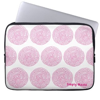 Simply Mazes Round Maze Laptop Case