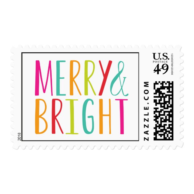 Simply Merry And Bright Holiday Postage
