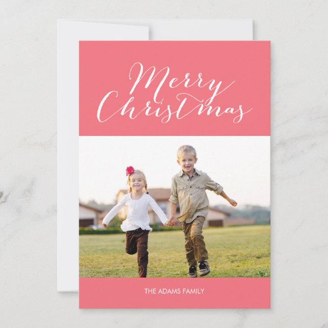 Simply Merry Holiday Photo Cards (Front)