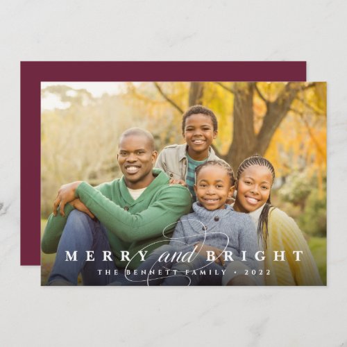 Simply Merry Overlay  Photo Holiday Card