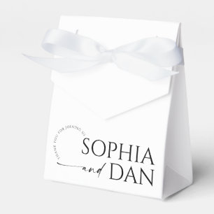 Simply Minimal Wedding Favor Boxes