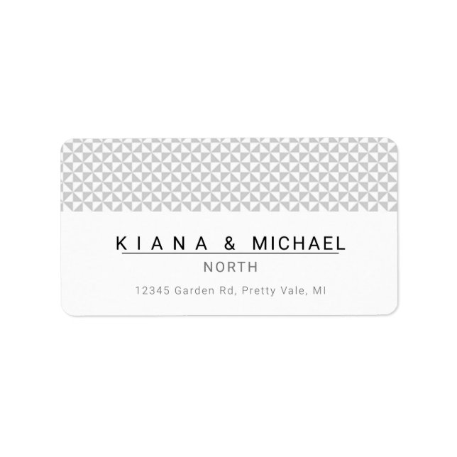 Simply Minimalist Wedding Black ID523 Label (Front)