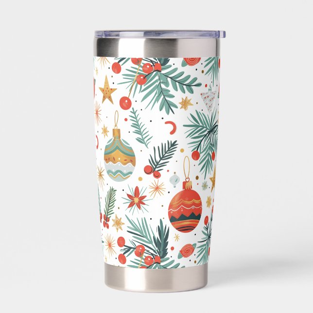 Simply Modern Christmas  Insulated Tumbler (Left)