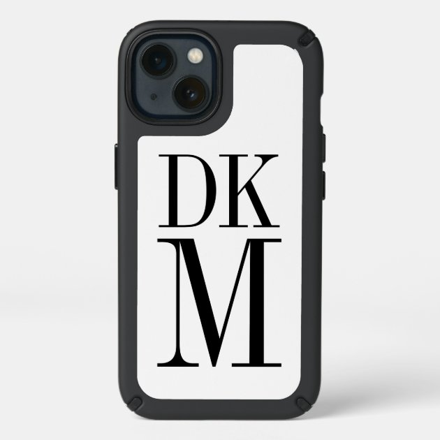 Simply Modern Monogram Speck iPhone 13 Case Zazzle