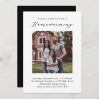 Simply Modern New Home Housewarming Photo Invite