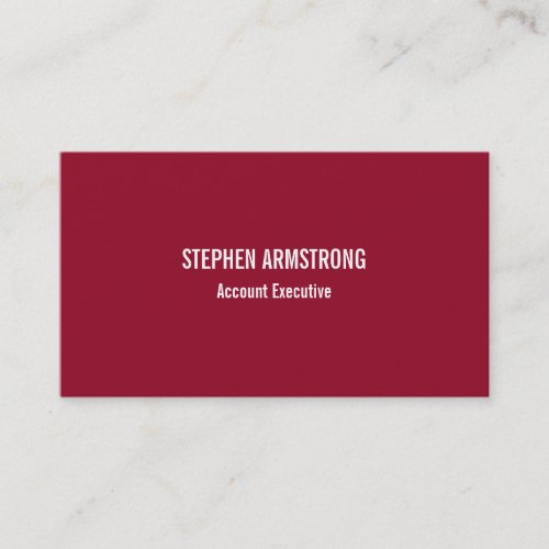 Simply modern red minimalist professional business card template