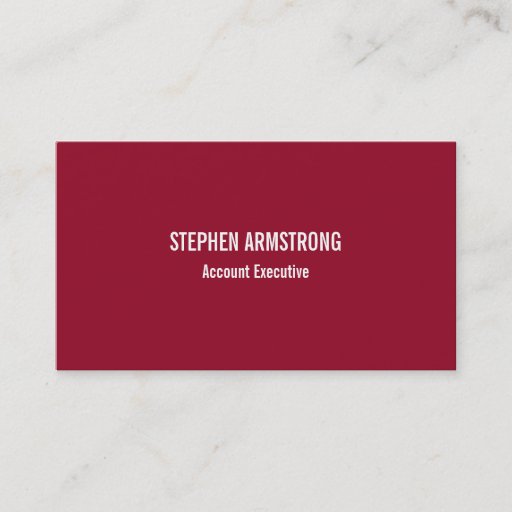 Customizable Simply modern red minimalist professional business card template