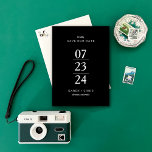 Simply Modern Save the Date<br><div class="desc">This simple,  yet modern save the date elegantly highlights the couples date! And,  you can customize to any color!</div>