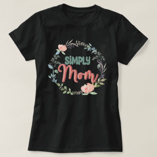 Simply Mom Womens Basic T_Shirt