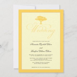 Simply Nature Lemon Tree Formal Wedding Invitation