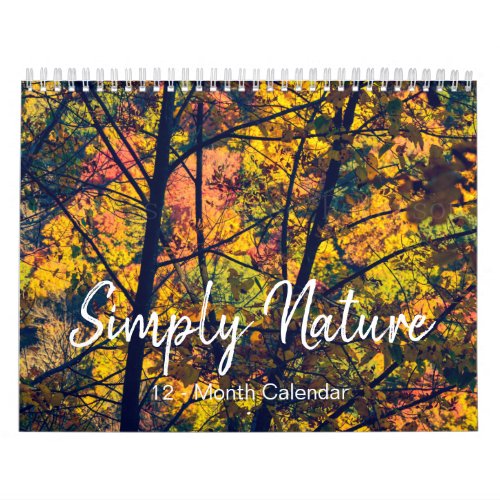 Simply Nature Seasonal 12_Month Calendar