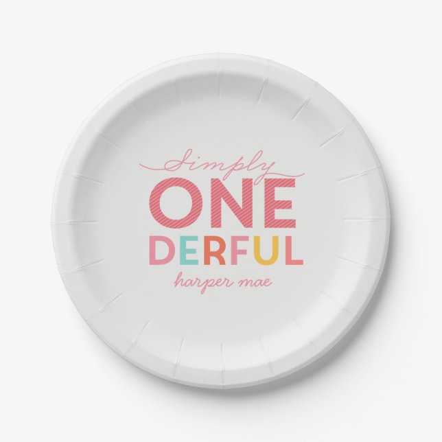 SIMPLY ONEDERFUL WONDERFUL PAPER PLATES (Front)