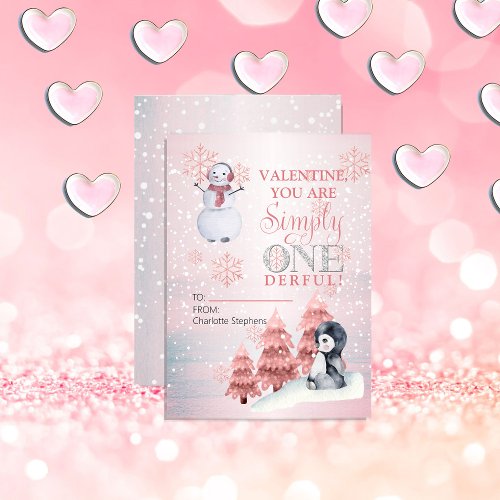 Simply Onederful Wonderful Valentines Classroom Invitation