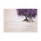 Simply Peachy Purple Heart Leaf Tree Wedding RSVP