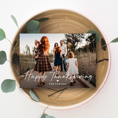 Simply Penned Thanksgiving Photo Cards