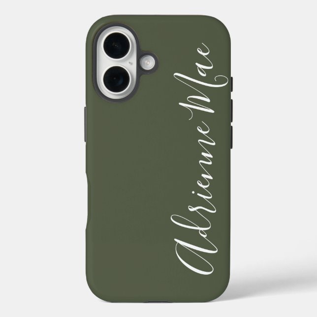 Simply Personalized Camo Green Case-Mate iPhone Case (Back)
