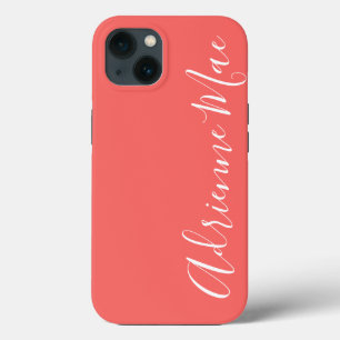 Simply Personalized Coral Blush Case-Mate iPhone 13 Case