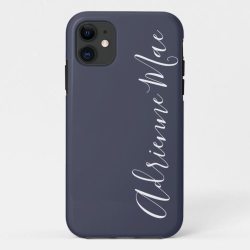 Simply Personalized Navy Blue Case_Mate iPhone 11 Case
