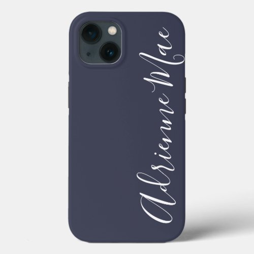 Simply Personalized Navy Blue Case_Mate iPhone 13 Case