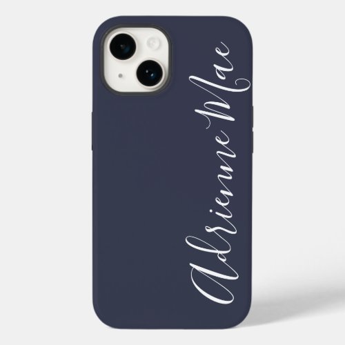 Simply Personalized Navy Blue Case_Mate iPhone 14 Case
