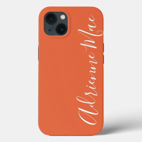 Simply Personalized Pumpkin Orange Case_Mate iPhone 13 Case