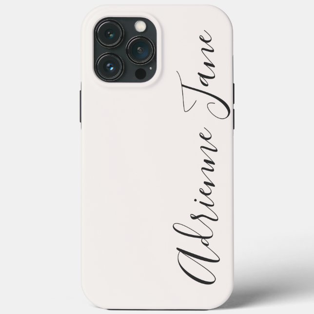 Simply Personalized White Case-Mate iPhone Case (Back)