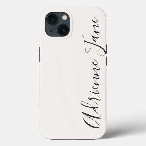 Simply Personalized White iPhone 13 Case