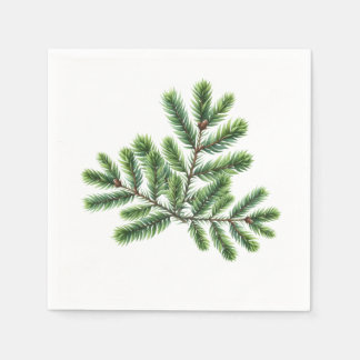 Simply Pine Greenery Napkins