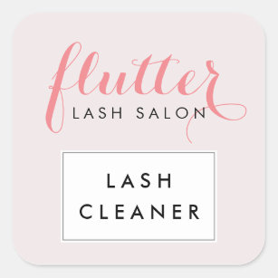 Simply Pink Lash Salon Lash Cleaner Stickers