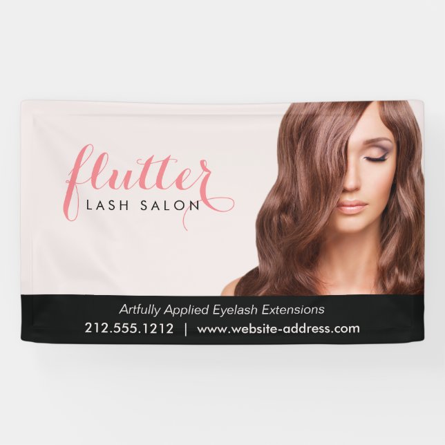 Simply Pink Lash Salon Photo Banner (Horizontal)
