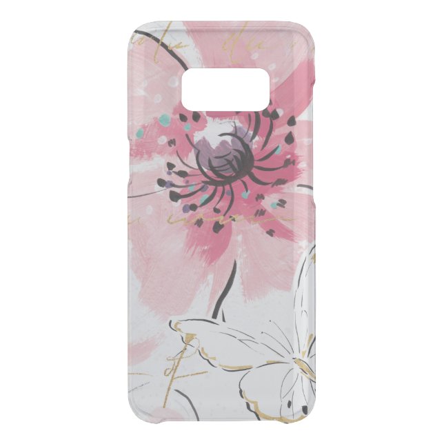 Simply Pink | Watercolor Floral Uncommon Samsung Galaxy Case (Back)