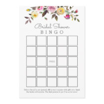 Simply Pretty Bridal Shower Bingo Cards