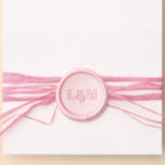 Simply Pretty Easy Wedding Initial Embellishment Wax Seal Sticker<br><div class="desc">This pretty wax seal arrives ready to peel and affix to your wedding invitations. It could also be used for anniversary invites or bridal shower stationery. This particular design features a minimalist set of initials in a bold serif font. Please don't hesitate to DM if you have any design requests....</div>