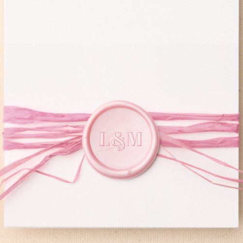 Simply Pretty Easy Wedding Initial Embellishment Wax Seal Sticker