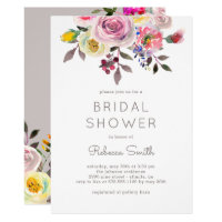 Simply Pretty EDITABLE COLOR Bridal Shower Invite