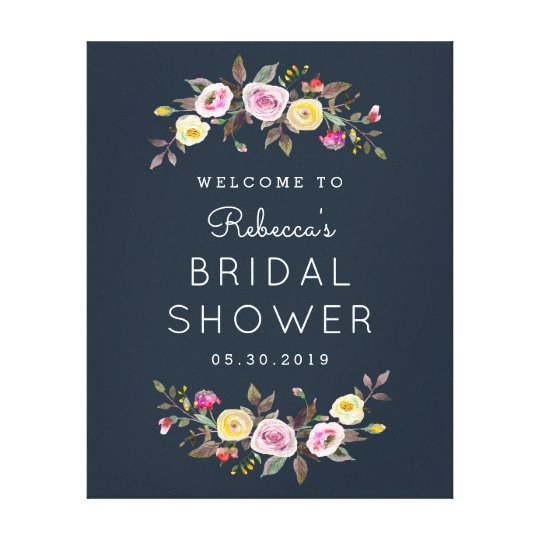 Simply Pretty Wrapped Canvas Sign