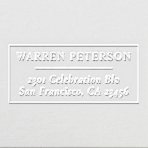 Simply Professional   Custom Name & Return Address Embosser