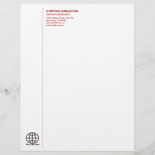Simply professional wine red your logo company letterhead