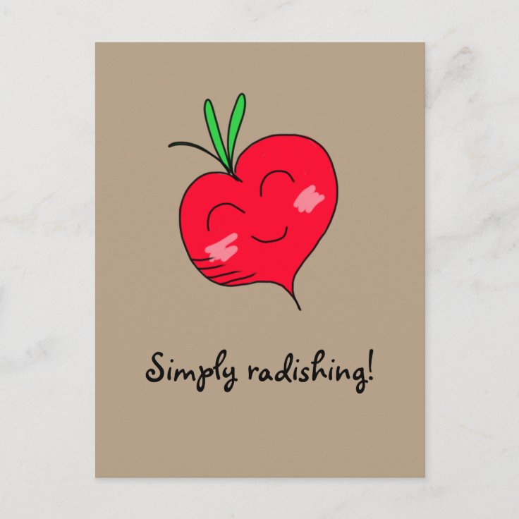 quot Simply Radishing quot Postcard Zazzle quot Simply Radishing quot Postcard Zazzle