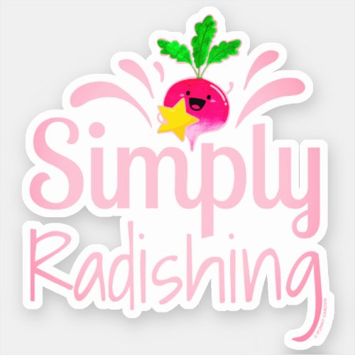 Simply Radishing _ Punny Garden Sticker