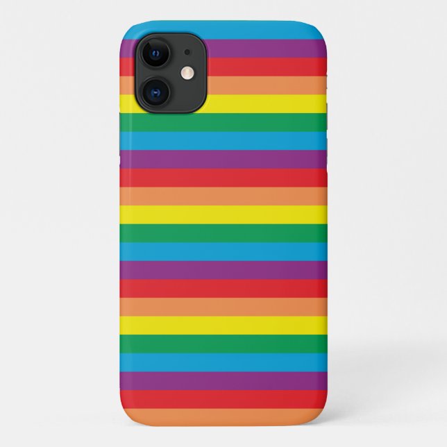 Simply Rainbow Pattern Case-Mate iPhone Case (Back)