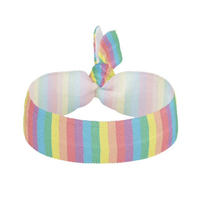 Simply Rainbow Pattern Elastic Hair Tie (Front)