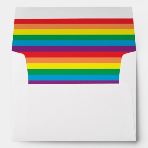 Simply Rainbow Pattern Envelope