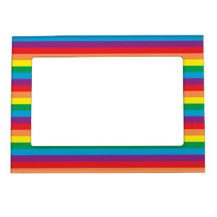 Simply Rainbow Pattern Magnetic Frame
