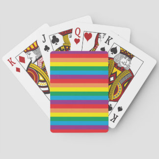 Simply Rainbow Pattern Poker Cards