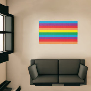 Simply Rainbow Pattern Rug