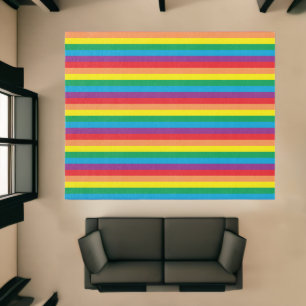Simply Rainbow Pattern Rug