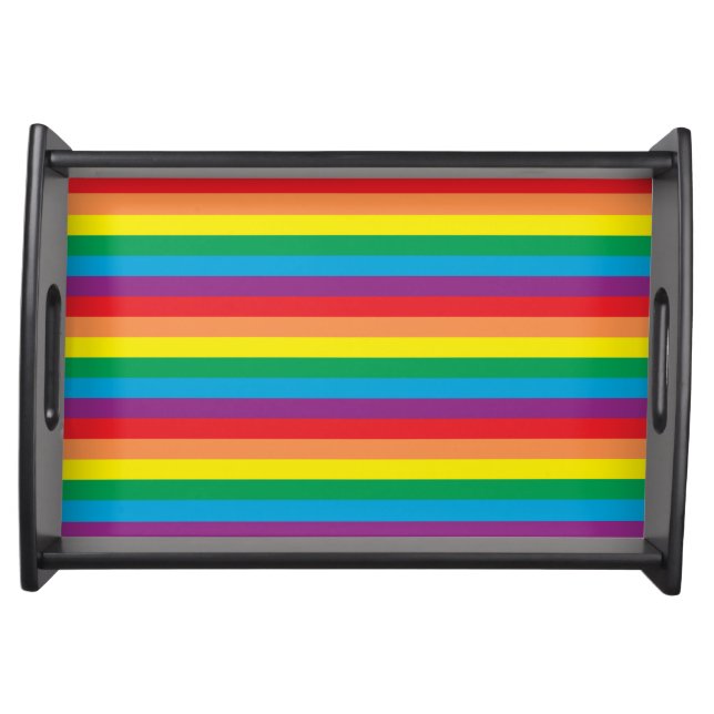 Simply Rainbow Pattern Serving Tray (Front)