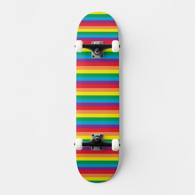 Simply Rainbow Pattern Skateboard (Front)